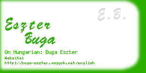 eszter buga business card